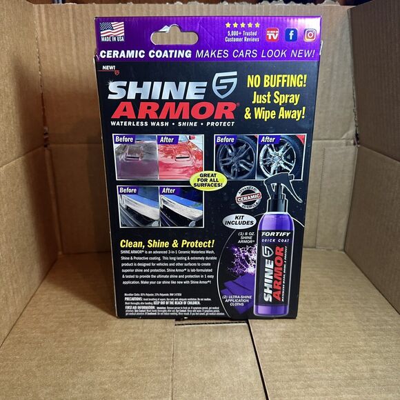SHINE ARMOR Fortify Quick Coat High Performance Ceramic Coating, Car Wax. - Picture 3 of 5